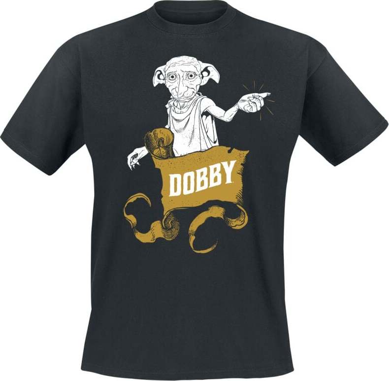Harry Potter Dobby Tričko černá - Merchstore.cz Harry Potter Dobby Tričko černá - Merchstore.cz