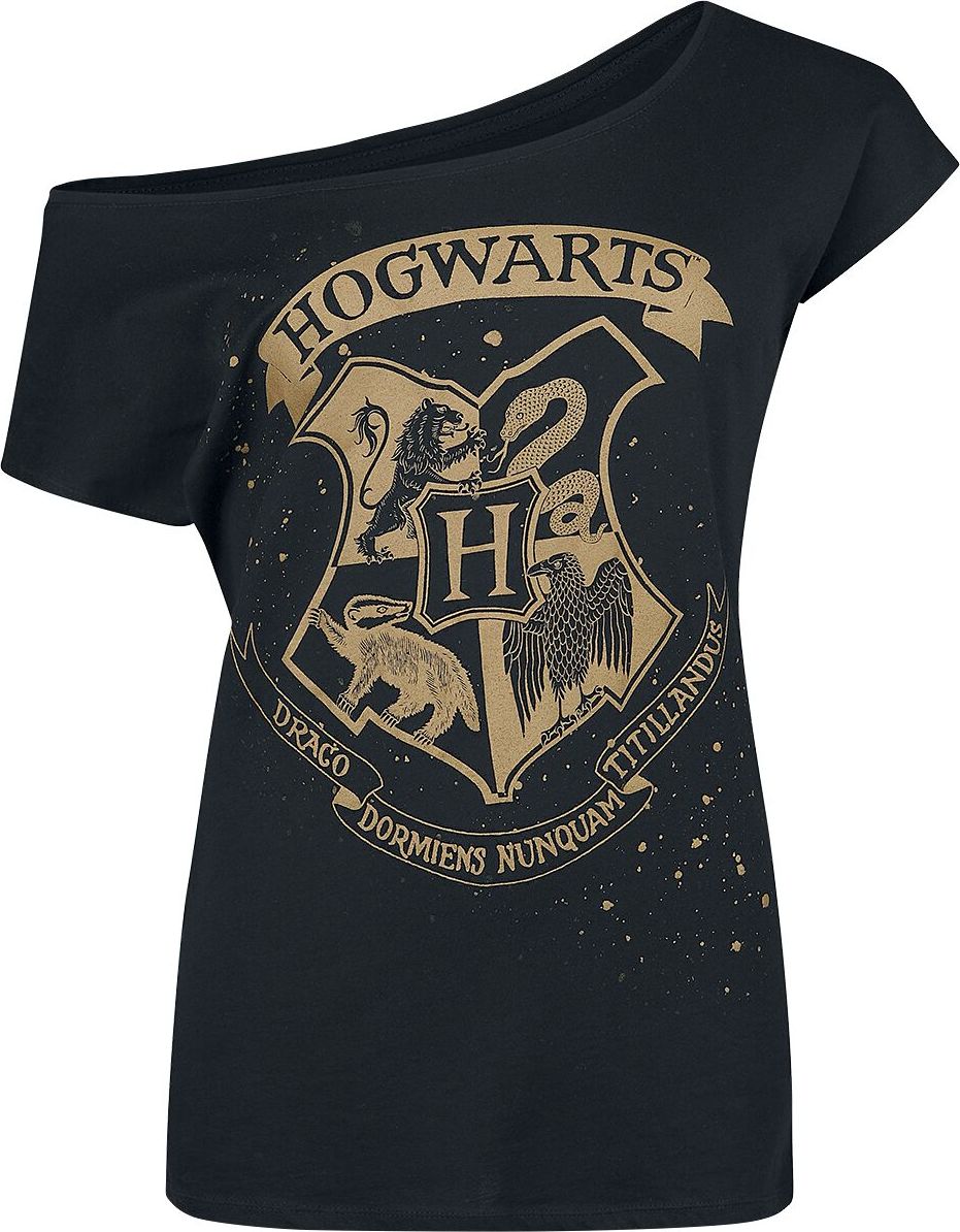Harry Potter Hogwart's Crest Dámské tričko černá - Merchstore.cz Harry Potter Hogwart's Crest Dámské tričko černá - Merchstore.cz