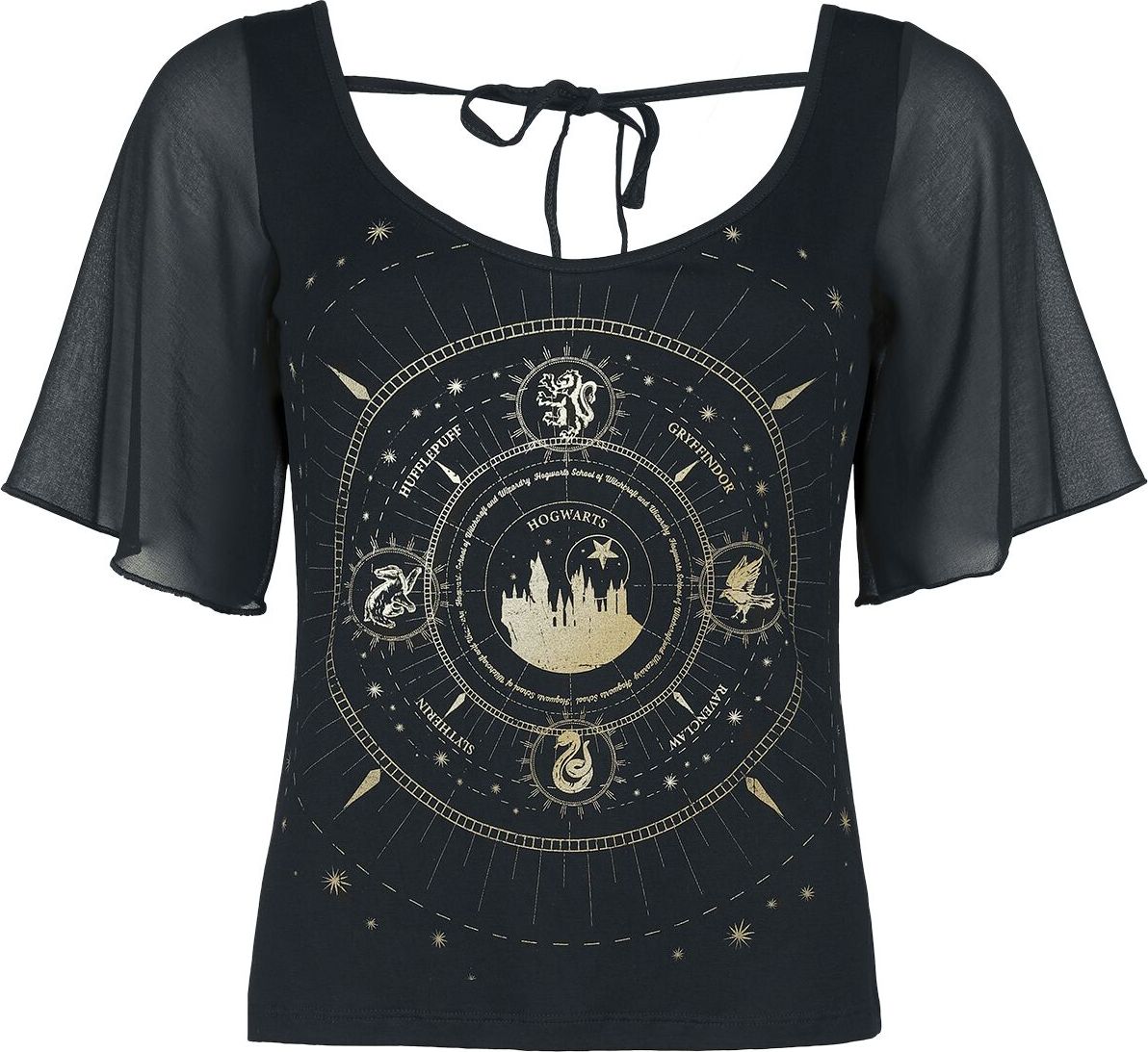 Harry Potter Hogwarts Dámské tričko černá - Merchstore.cz Harry Potter Hogwarts Dámské tričko černá - Merchstore.cz