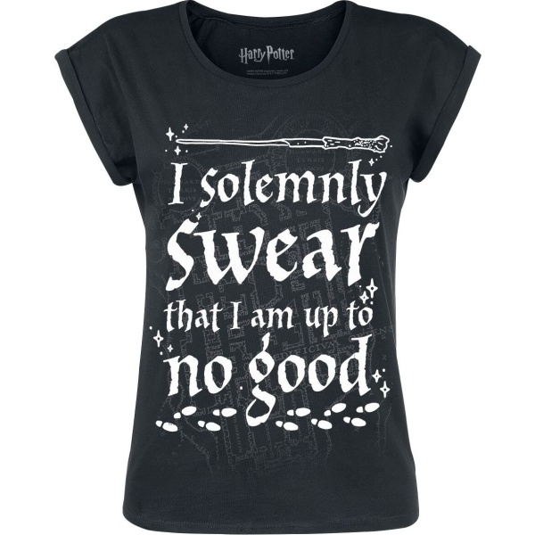 Harry Potter I Solemnly Swear Dámské tričko černá - Merchstore.cz