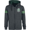 Harry Potter Slytherin Sport Mikina s kapucí na zip tmavě prošedivělá - Merchstore.cz