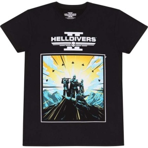 Helldivers 2 2D Art and Logo Tričko černá - Merchstore.cz