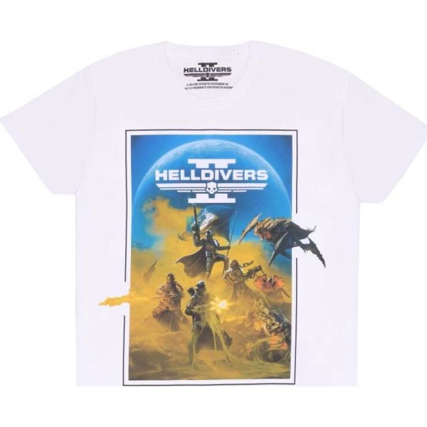 Helldivers 2 Key Art Tričko bílá - Merchstore.cz