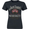 Jack Daniel's Tričko Vintage Distress Dámské tričko černá - Merchstore.cz