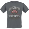 Jack Daniel's Tričko Vintage Distress Tričko šedá - Merchstore.cz