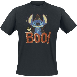 Lilo & Stitch Boo Tričko černá - Merchstore.cz