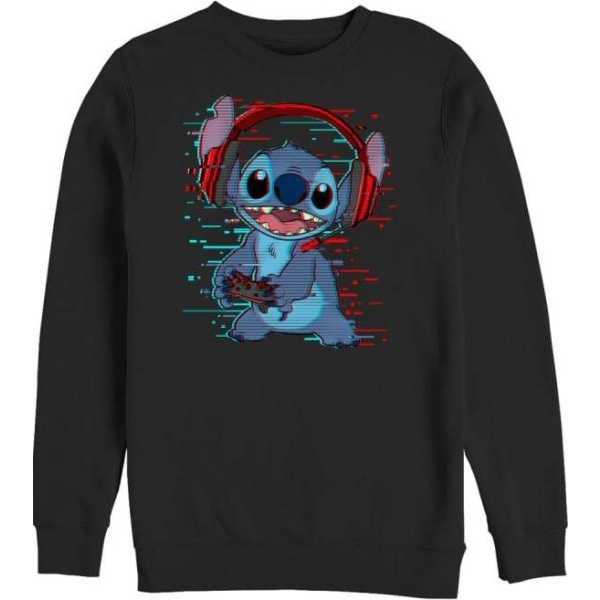 Lilo & Stitch Stitch Games Mikina černá - Merchstore.cz