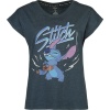 Lilo & Stitch Stitch - Music Dámské tričko námořnická modrá - Merchstore.cz