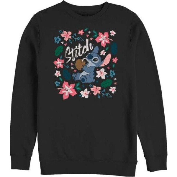 Lilo & Stitch Tropical Stitch Dámská mikina černá - Merchstore.cz