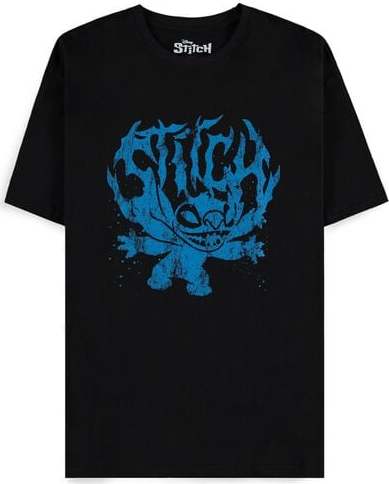 Lilo & Stitch Vintage Stitch Tričko černá - Merchstore.cz Lilo & Stitch Vintage Stitch Tričko černá - Merchstore.cz