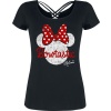 Mickey & Minnie Mouse Bowtastic Dámské tričko černá - Merchstore.cz