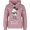 Mickey & Minnie Mouse Mickey Mouse Dámská mikina s kapucí starorůžová - Merchstore.cz