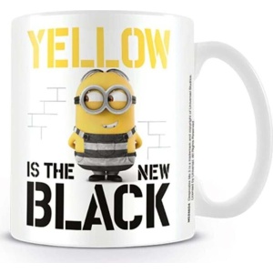 Minions Yellow Is The New Black Hrnek bílá/žlutá/cerná - Merchstore.cz