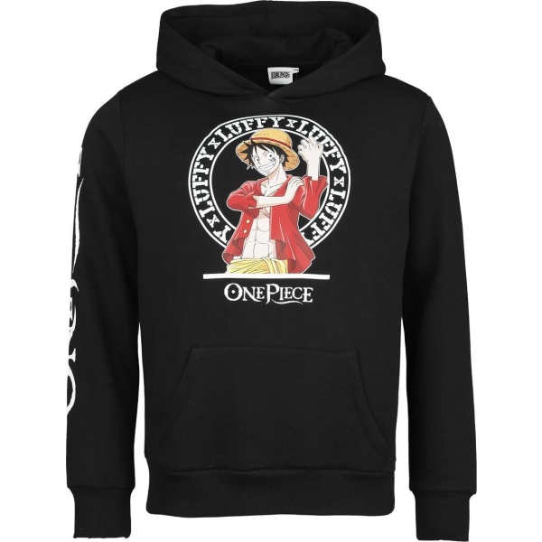 One Piece One Piece - Luffy Mikina s kapucí černá - Merchstore.cz