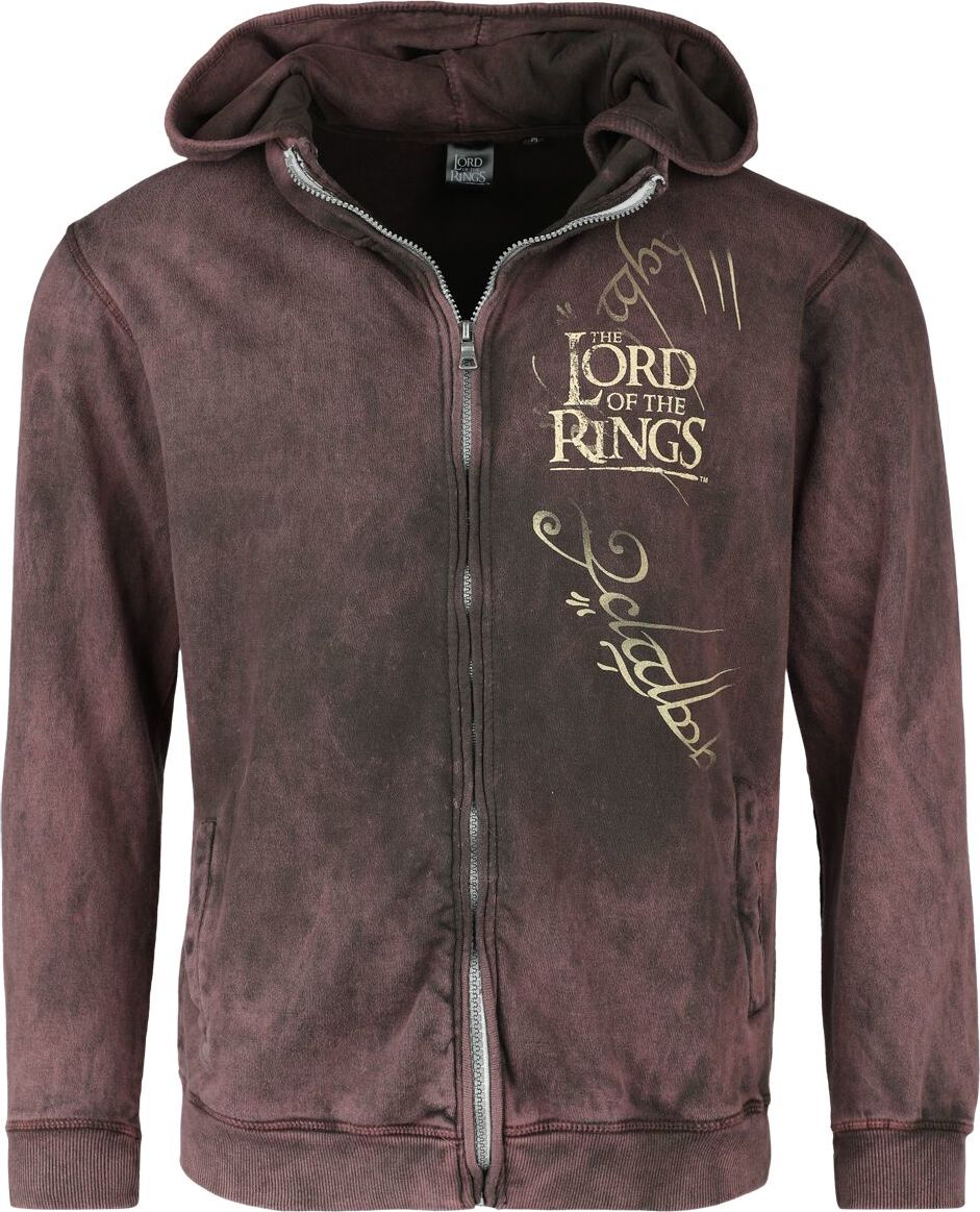 Pán prstenů Mordor Mikina s kapucí na zip burgundská červeň - Merchstore.cz Pán prstenů Mordor Mikina s kapucí na zip burgundská červeň - Merchstore.cz