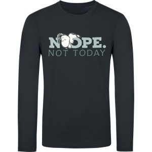 Peanuts Nope. Not Today - Snoopy Tričko s dlouhým rukávem černá - Merchstore.cz