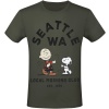 Peanuts SEATTLE WA - Local Moshing Club Tričko khaki - Merchstore.cz