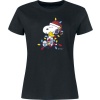 Peanuts Snoopy und Woodstock Dámské tričko černá - Merchstore.cz