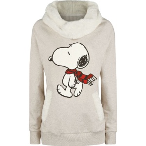 Peanuts Snoopy Winter Dámská mikina s nádechem béžové - Merchstore.cz