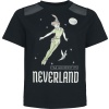 Peter Pan Tinker Bell - Neverland Dámské tričko černá - Merchstore.cz