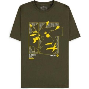 Pokémon Green Pikachu Tričko tmave zelená - Merchstore.cz