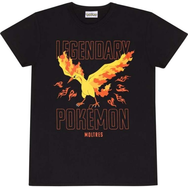 Pokémon Legendary Moltres Tričko černá - Merchstore.cz