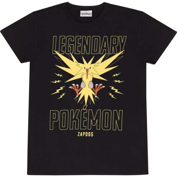 Pokémon Legendary Zapdos Tričko černá - Merchstore.cz