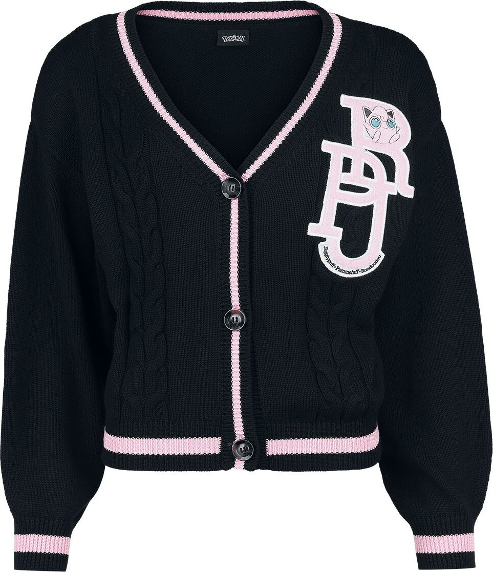 Pokémon Pummeluff Dámský kardigan černá - Merchstore.cz Pokémon Pummeluff Dámský kardigan černá - Merchstore.cz