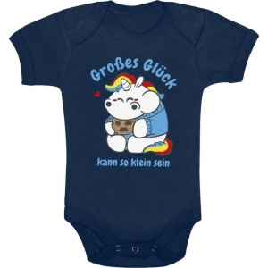 Pummeleinhorn Großes Glück - Kann so klein sein body modrá - Merchstore.cz