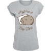 Pusheen Anytime Is Nap Time Dámské tričko prošedivelá - Merchstore.cz