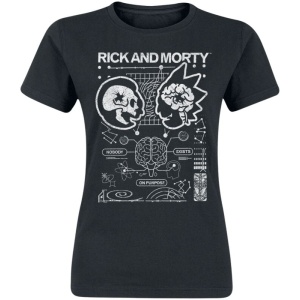 Rick And Morty Nobody Exists On Purpose Dámské tričko černá - Merchstore.cz