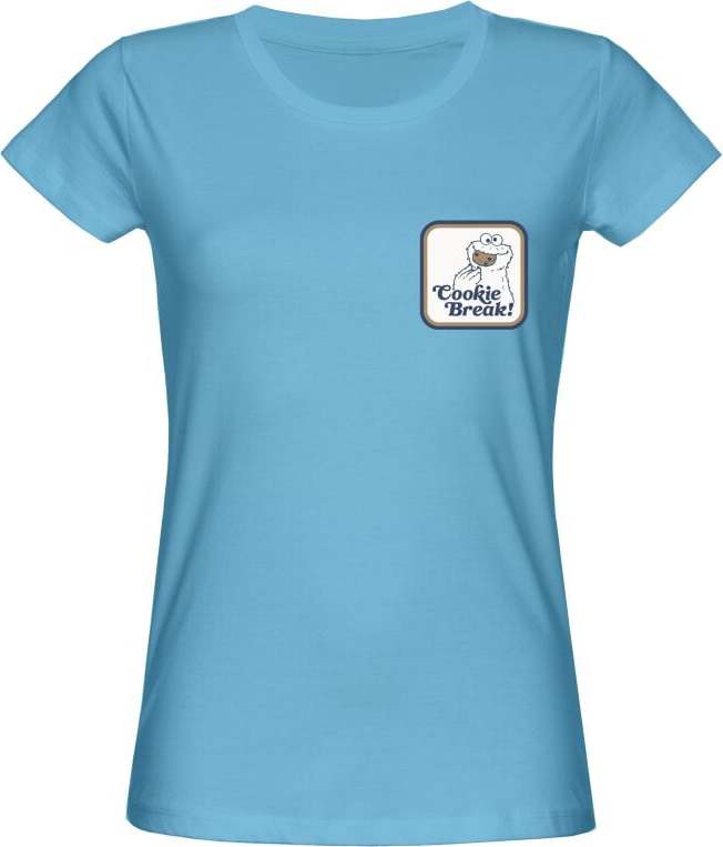 Sesame Street Cookie Monster - Break Dámské tričko tyrkysová - Merchstore.cz Sesame Street Cookie Monster - Break Dámské tričko tyrkysová - Merchstore.cz