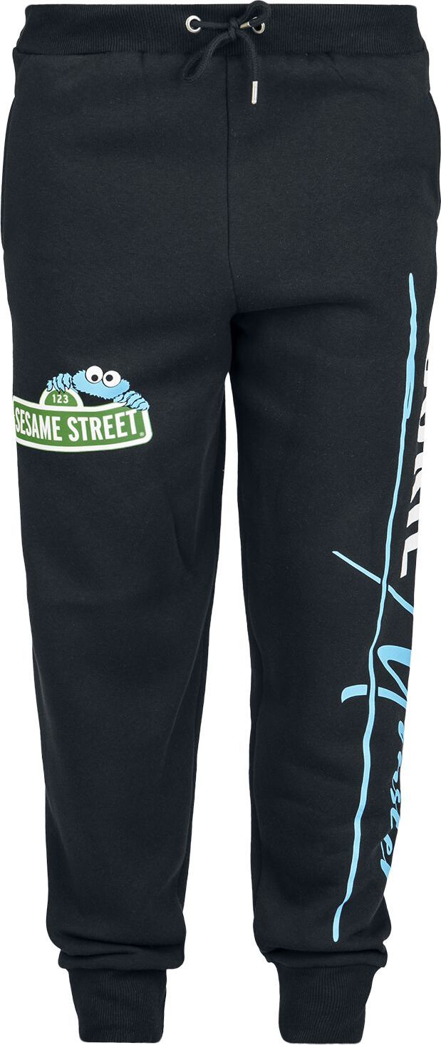 Sesame Street Cookie Monster Tepláky černá - Merchstore.cz Sesame Street Cookie Monster Tepláky černá - Merchstore.cz