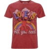 Sesame Street Famous Forevert - Elmo Love Is Tričko červená - Merchstore.cz