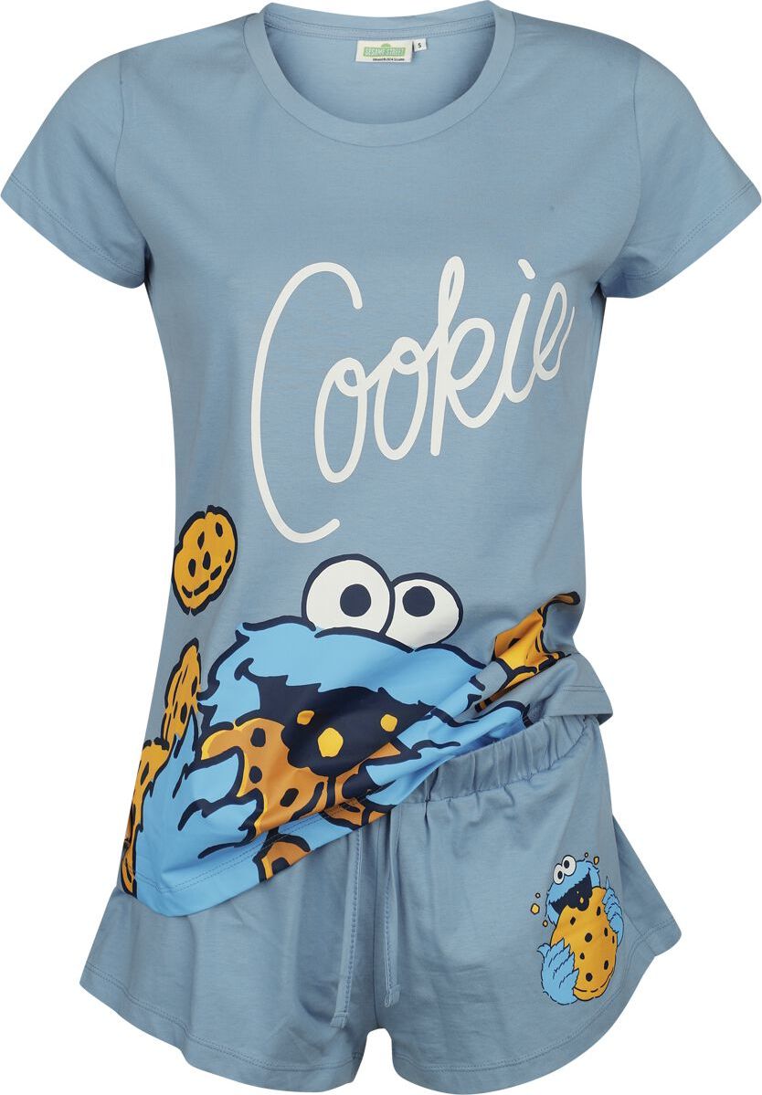 Sesame Street Krümelmonster - Cookie pyžama modrá - Merchstore.cz Sesame Street Krümelmonster - Cookie pyžama modrá - Merchstore.cz