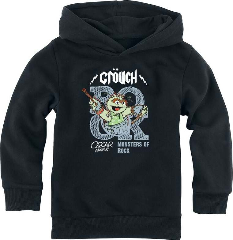 Sesame Street Oscar- Monster of Rock detská mikina s kapucí černá - Merchstore.cz Sesame Street Oscar- Monster of Rock detská mikina s kapucí černá - Merchstore.cz