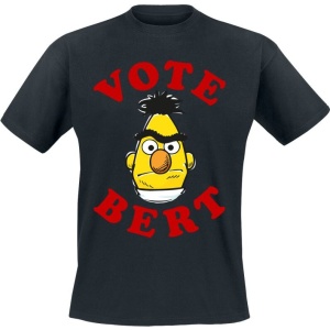 Sesame Street Vote Bert Tričko černá - Merchstore.cz