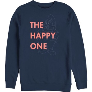 Sněhurka a sedm trpaslíků The Happy One Dámská mikina námořnická modrá - Merchstore.cz