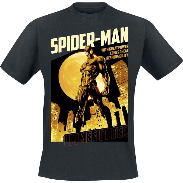 Spider-Man Crime Fighter Tričko černá - Merchstore.cz