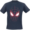 Spider-Man Miles Morales - Mask Tričko tmavě modrá - Merchstore.cz