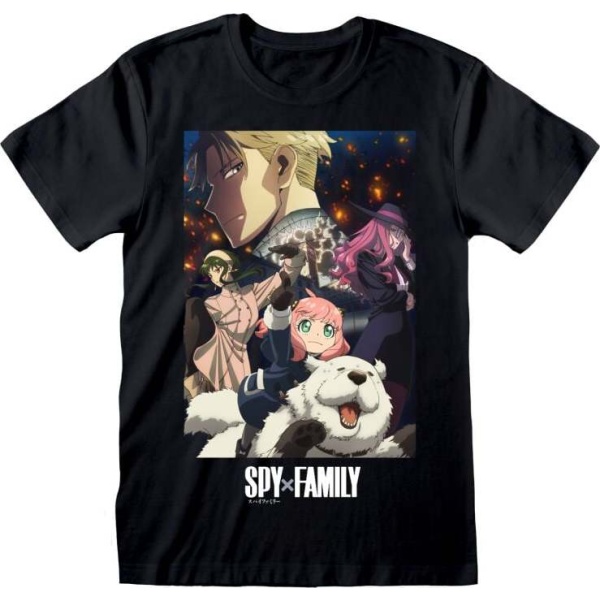 Spy x Family Family Joy Tričko černá - Merchstore.cz