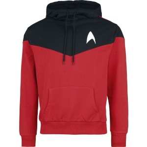 Star Trek Starfleet Command Mikina s kapucí cerná/cervená - Merchstore.cz