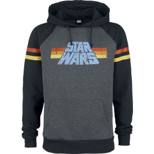 Star Wars 77 Mikina s kapucí skvrnitá tmavě šedá / černá - Merchstore.cz