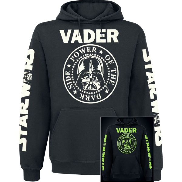 Star Wars Darth Vader - Let´s Go - svítí v tmě Mikina s kapucí černá - Merchstore.cz