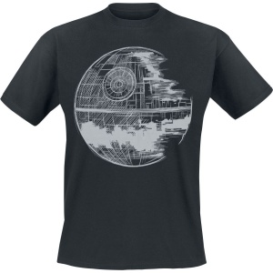 Star Wars Episode 4 - Eine Neue Hoffnung - Death Star Tričko černá - Merchstore.cz