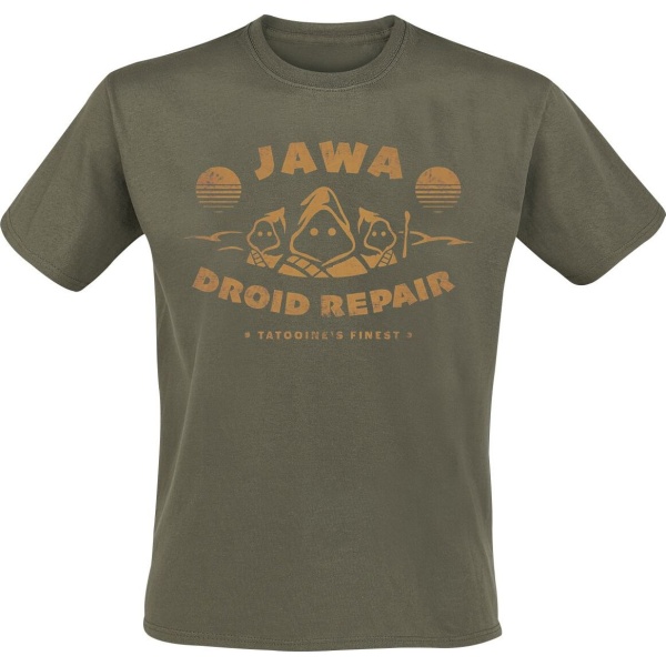 Star Wars Jawa Droid Repair Tričko khaki - Merchstore.cz