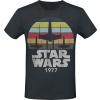 Star Wars Rainbow Retro Tričko černá - Merchstore.cz