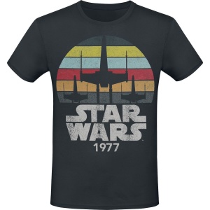 Star Wars Rainbow Retro Tričko černá - Merchstore.cz