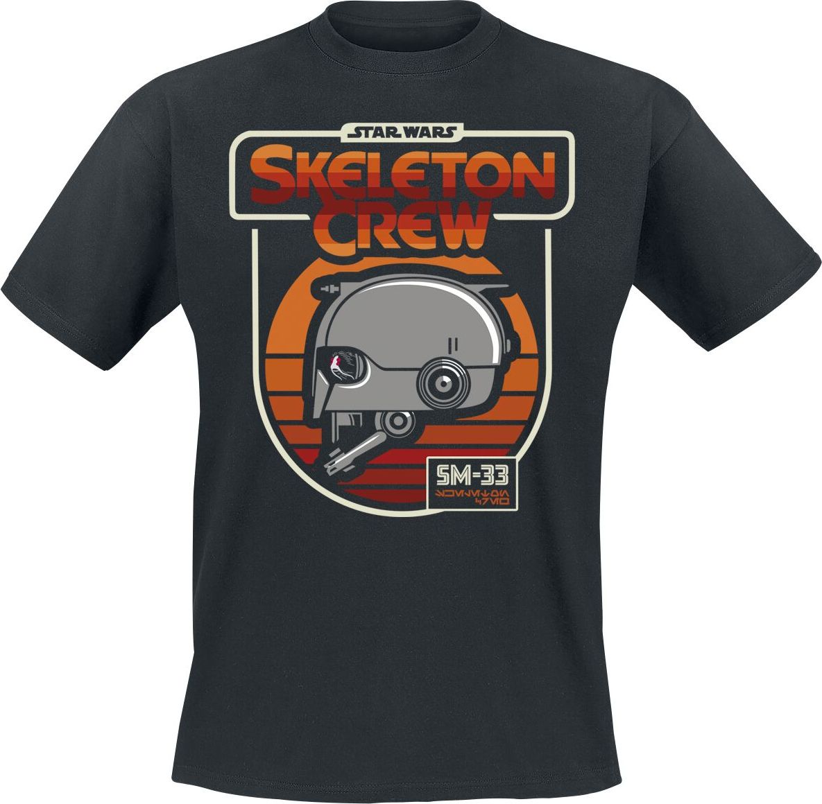 Star Wars Skeleton Crew - SM-33 Retro Tričko černá - Merchstore.cz Star Wars Skeleton Crew - SM-33 Retro Tričko černá - Merchstore.cz