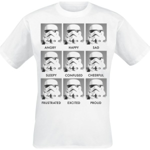 Star Wars Stormtrooper - Emotions Tričko bílá - Merchstore.cz